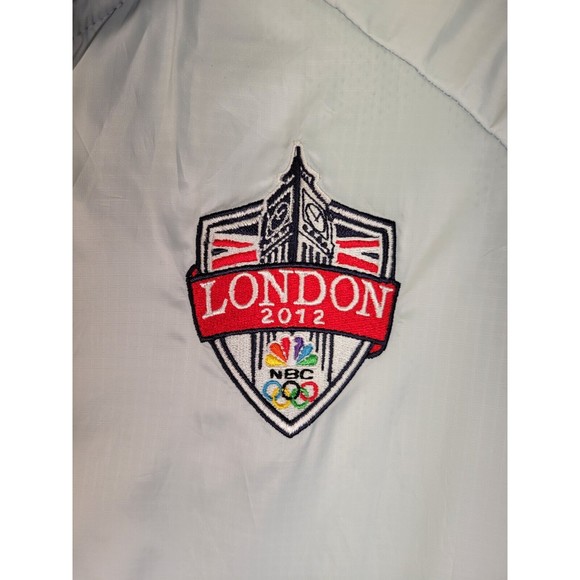 Nike Women's XXL 2012 London Olympics Hoodie Full Zip Track Jacket White Gray - Picture 5 of 10